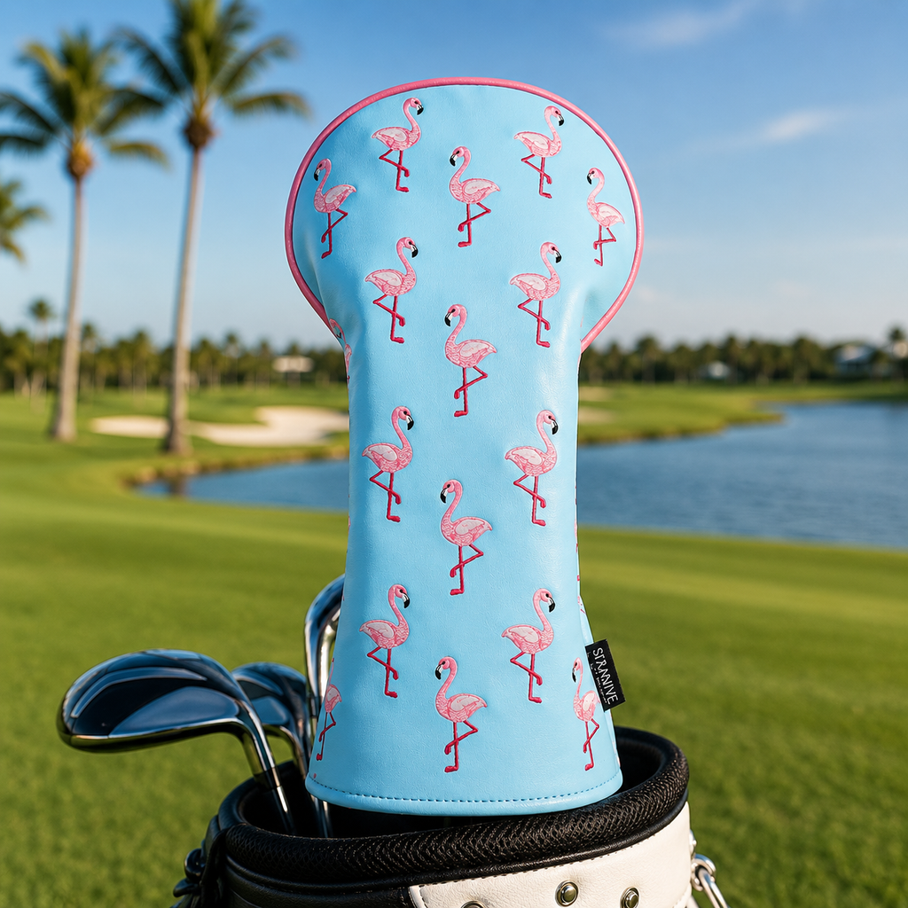 Pink Flamingo Driver Head Cover