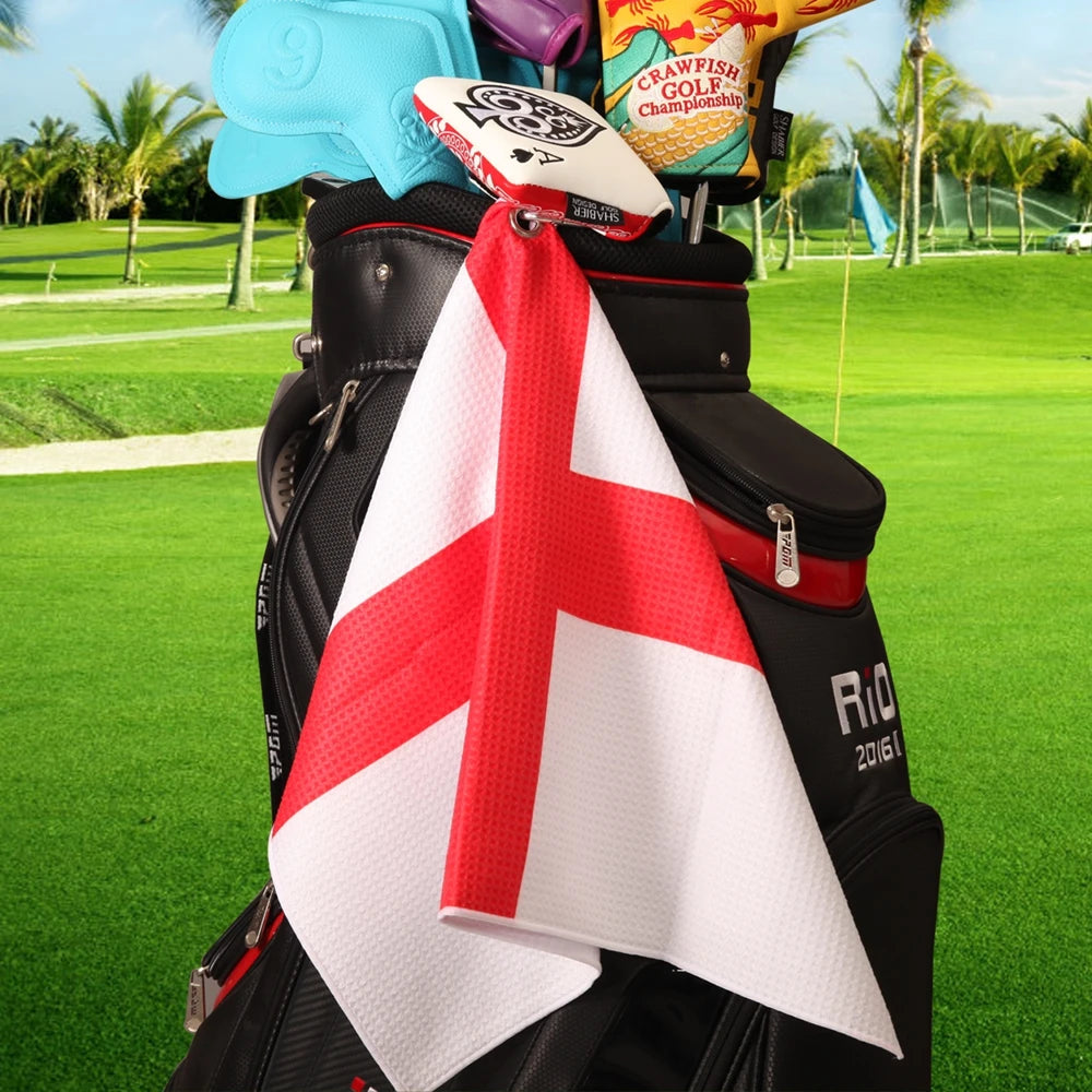 UK Union Jack Series Design Waffle Ployester 40 x 60 cm Golf Towel