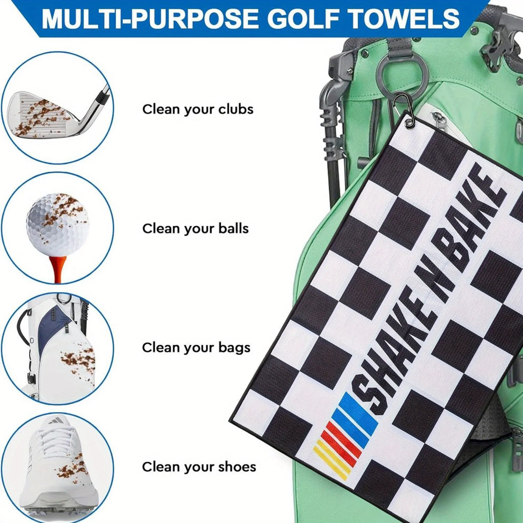 Funny Microfiber Premium Golf Towels Printed Golf Towels for Golf Bags for Men&Women Great Golf Accessories for Men Golfers Dad