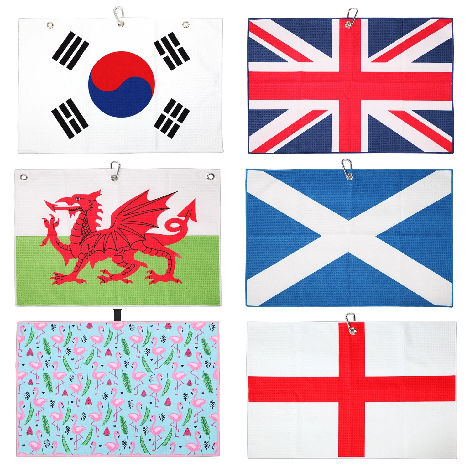 UK Union Jack Series Design Waffle Ployester 40 x 60 cm Golf Towel